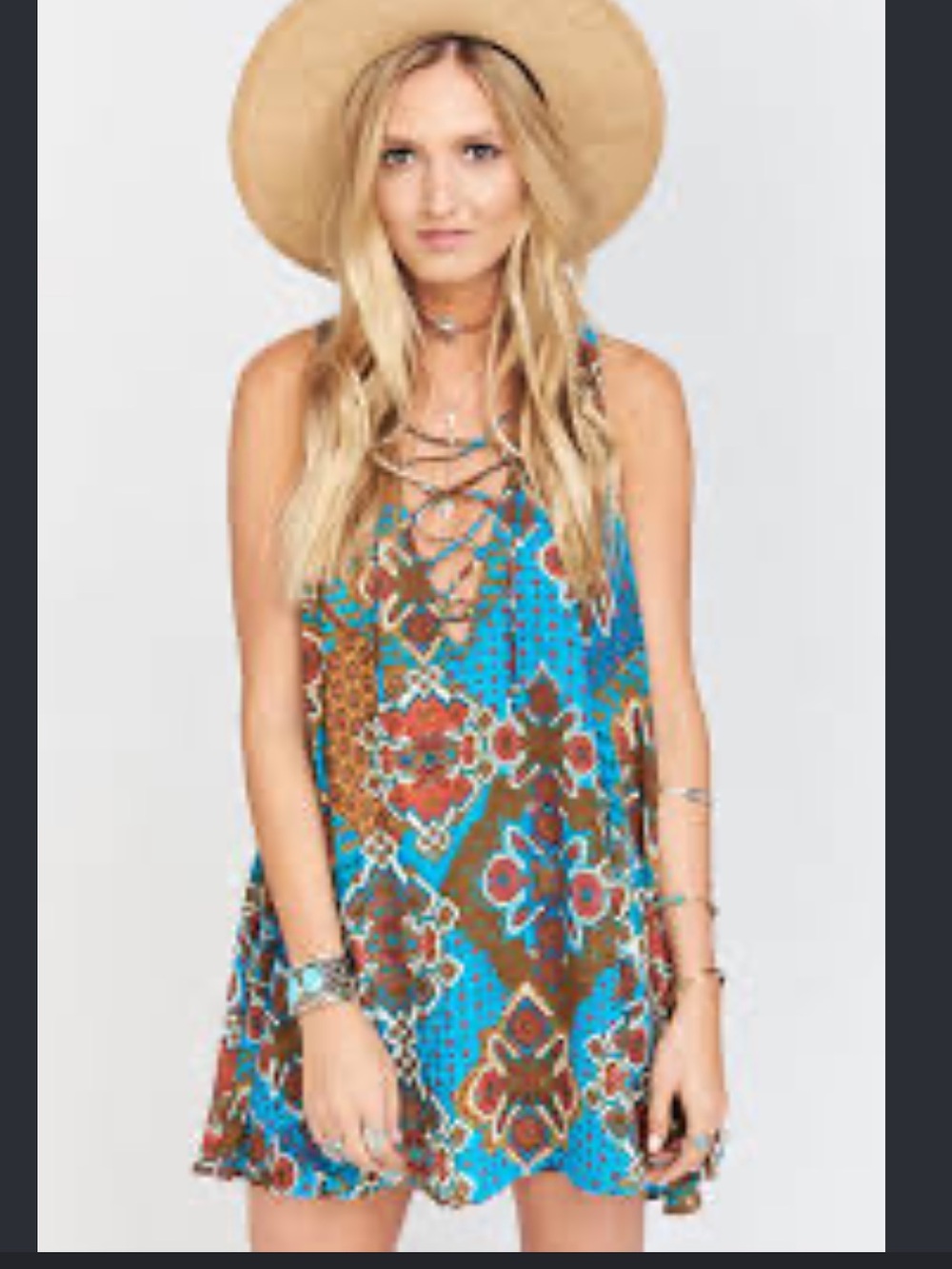 Show Me Your MuMu blue boho dress